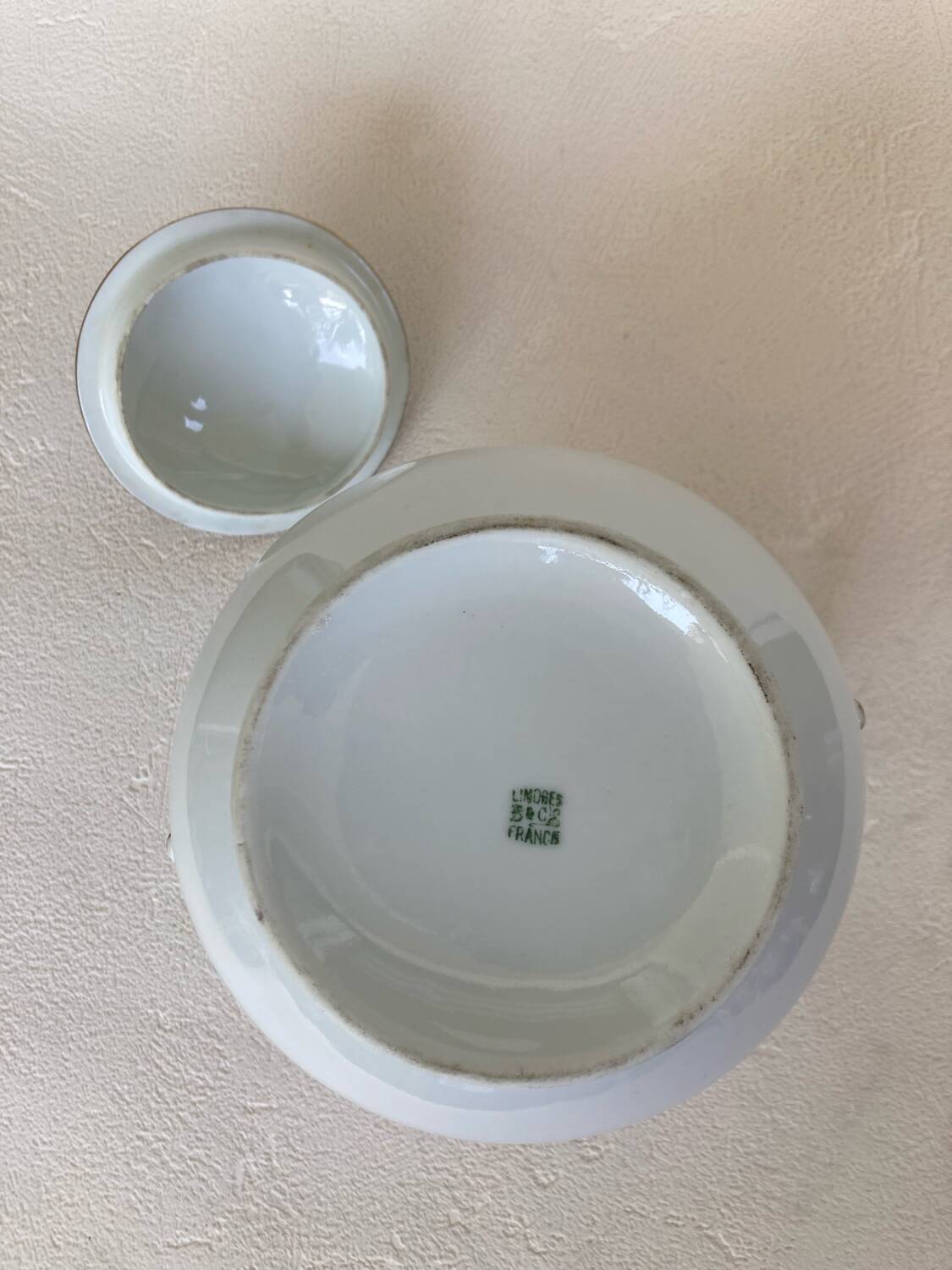 Bernardaud Limoges Porcelain Sugar Bowl, 1920s