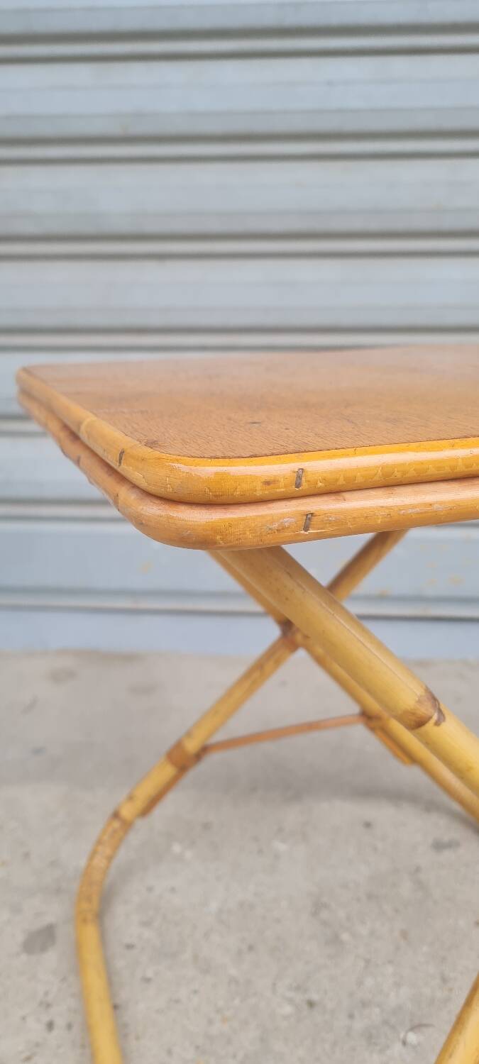 Rattan bedside table 1960