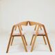 Scandinavian design solid oak dining chairs
