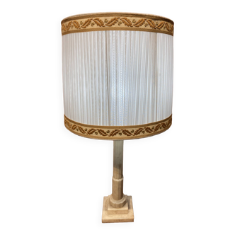 Table lamp with marble base