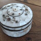 Bronze and mother-of-pearl jewelry box