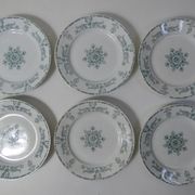 6 assiettes plates compiegne terre de fer