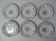 6 assiettes plates compiegne terre de fer