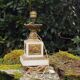 Antique French Marble Bronze Cherub Lamp - Napoleon III Style