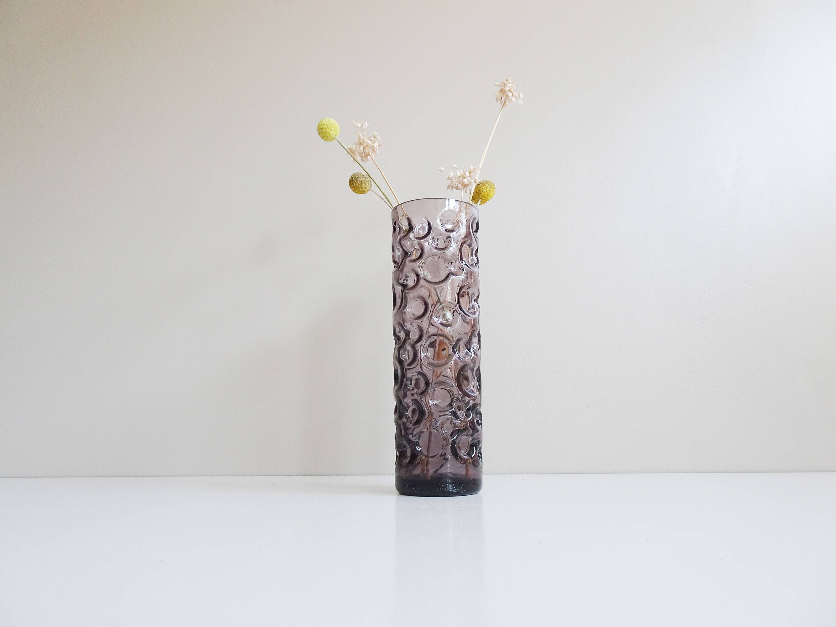Purple glass vase by Hirschberg