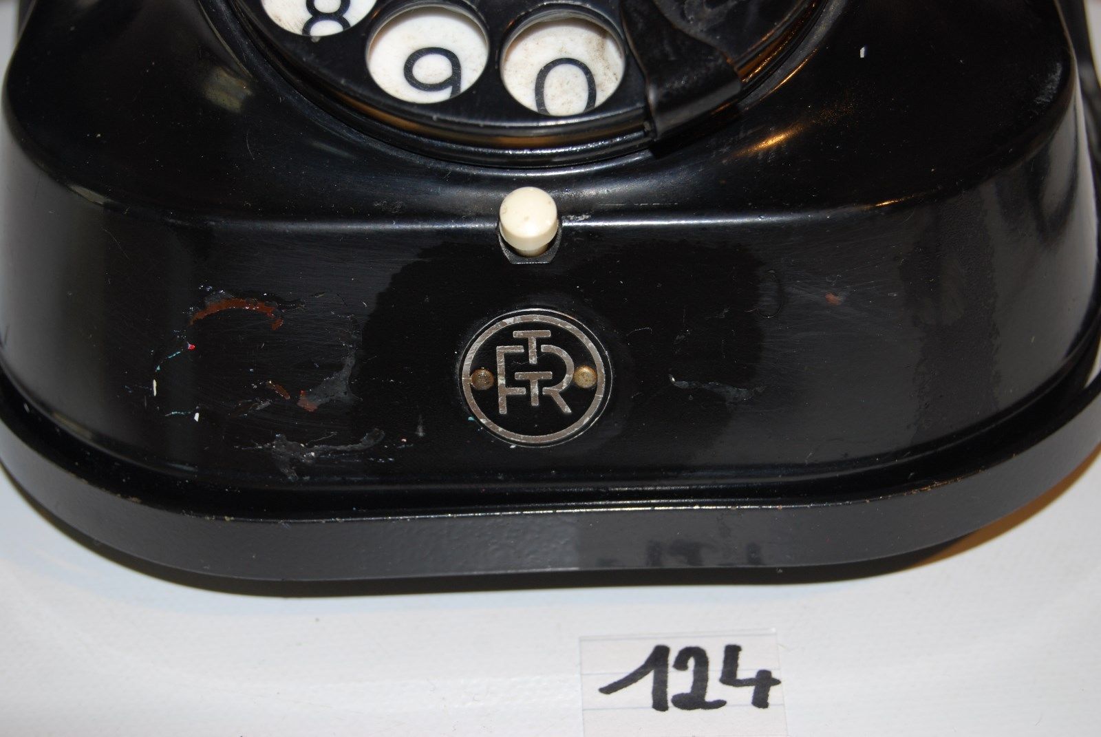 Black phone in bakelitte RT