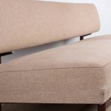 Large sofa, daybed, Scandinavian in teak and new fabric 1960.