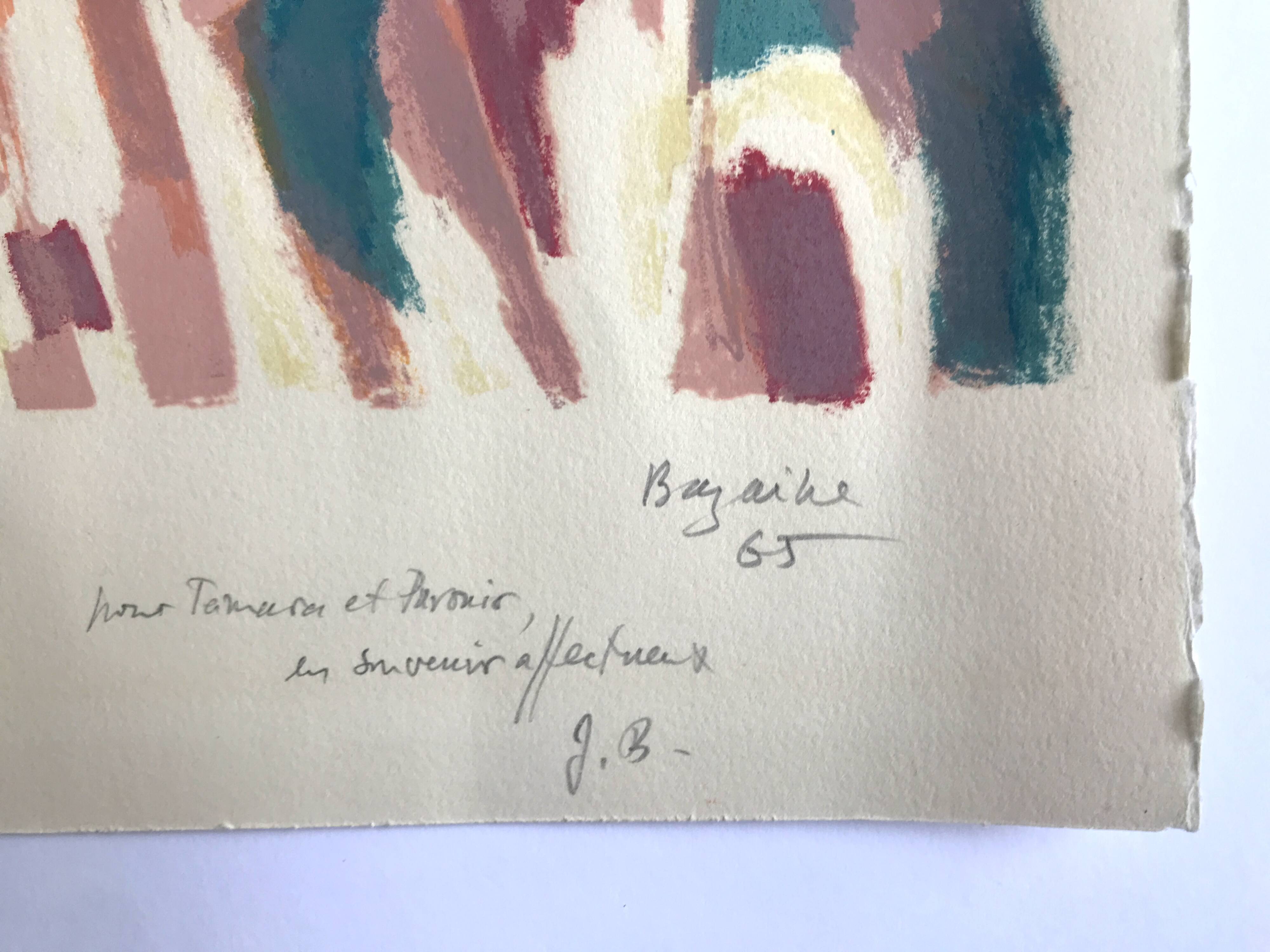 Share jean bazaine, the seasons, 1965. original lithograph signed at