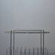 Rolling furniture serving for HIFI vinyl storage chrome & smoked glass 1970s