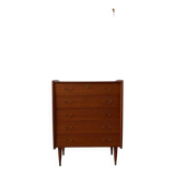 Teak Dresser with 5 drawers Norway, 1960s.