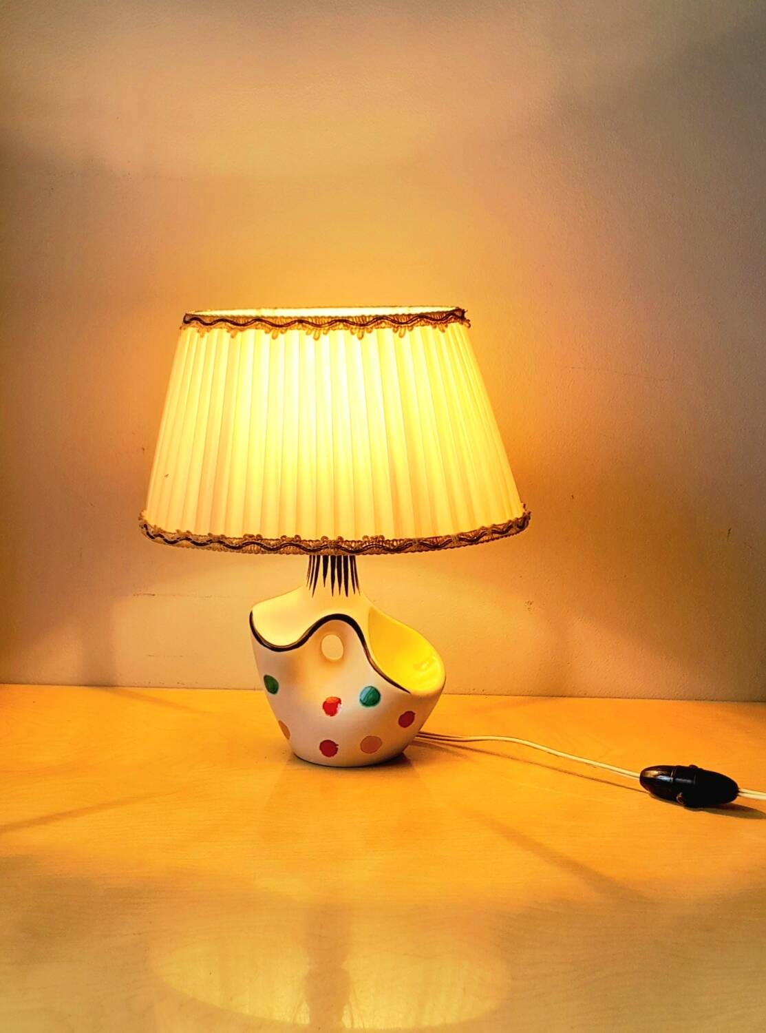 Lampe en céramique 1950