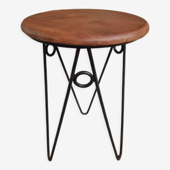 Old design stool retro plant table
