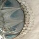 Glass chandelier Blues shabby chic has tassels
