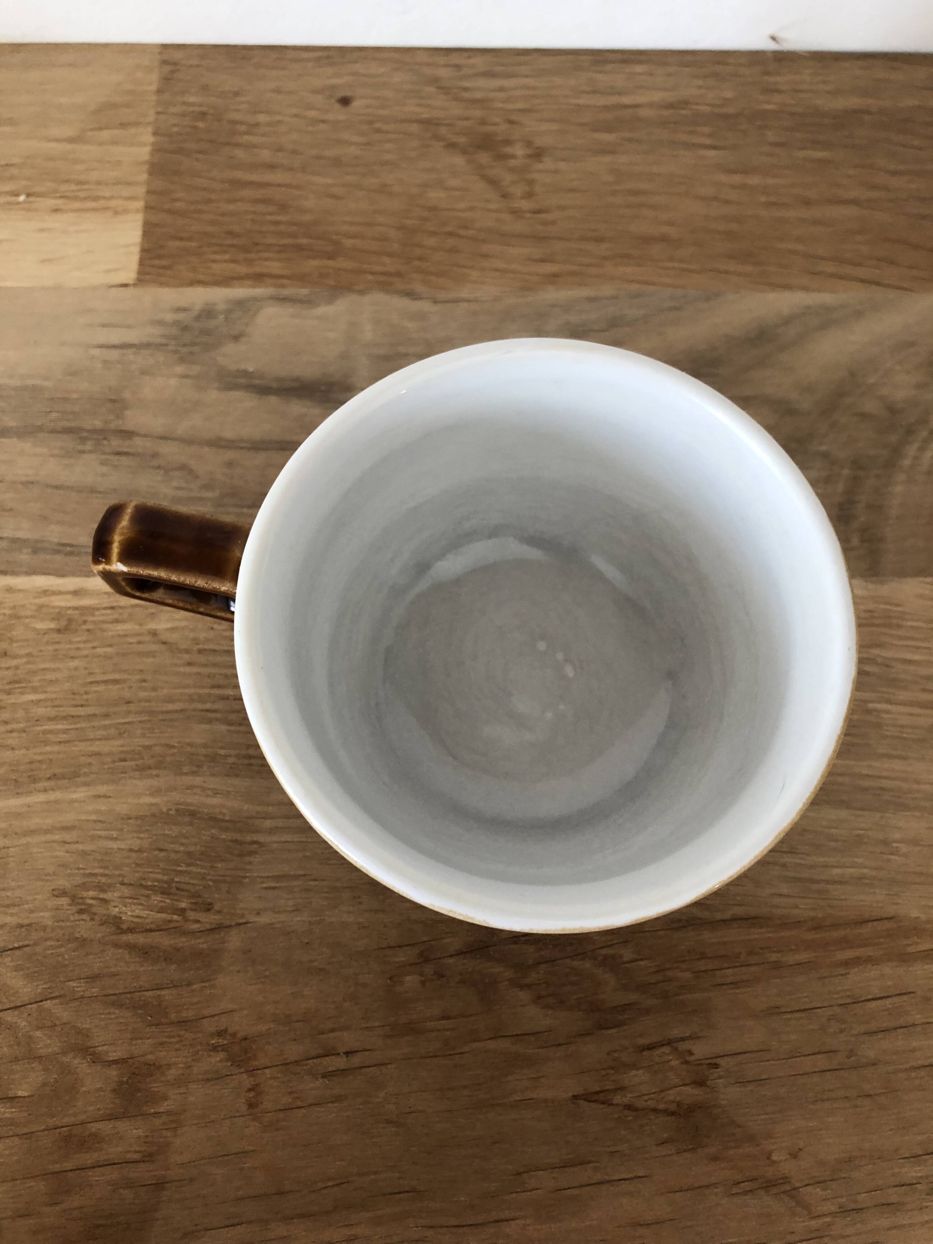 Bistro chocolate cup in brown earthenware