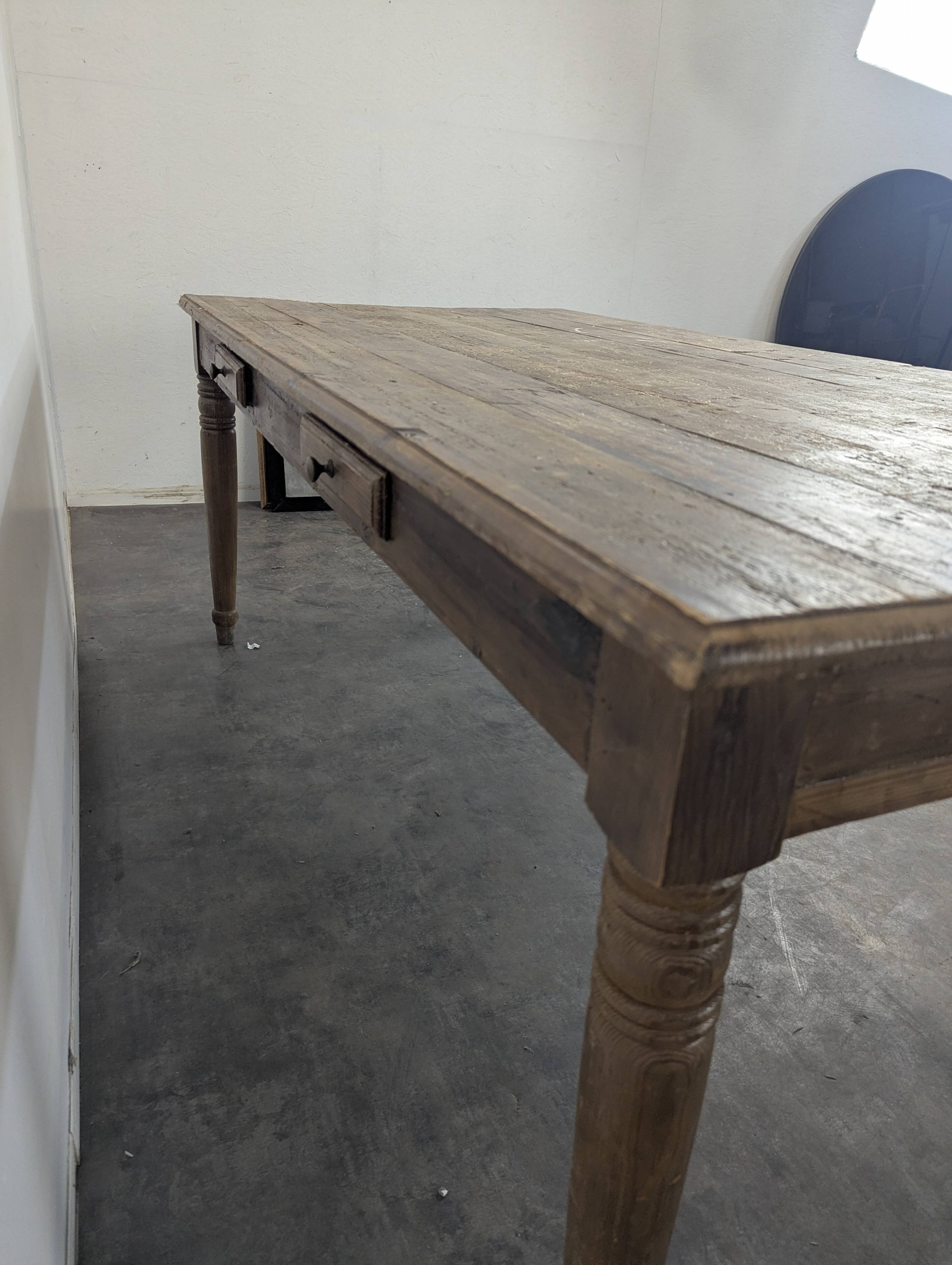 Rustic farmhouse table