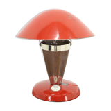 1930s Bauhaus Red Small Table Lamp, Czechoslovakia