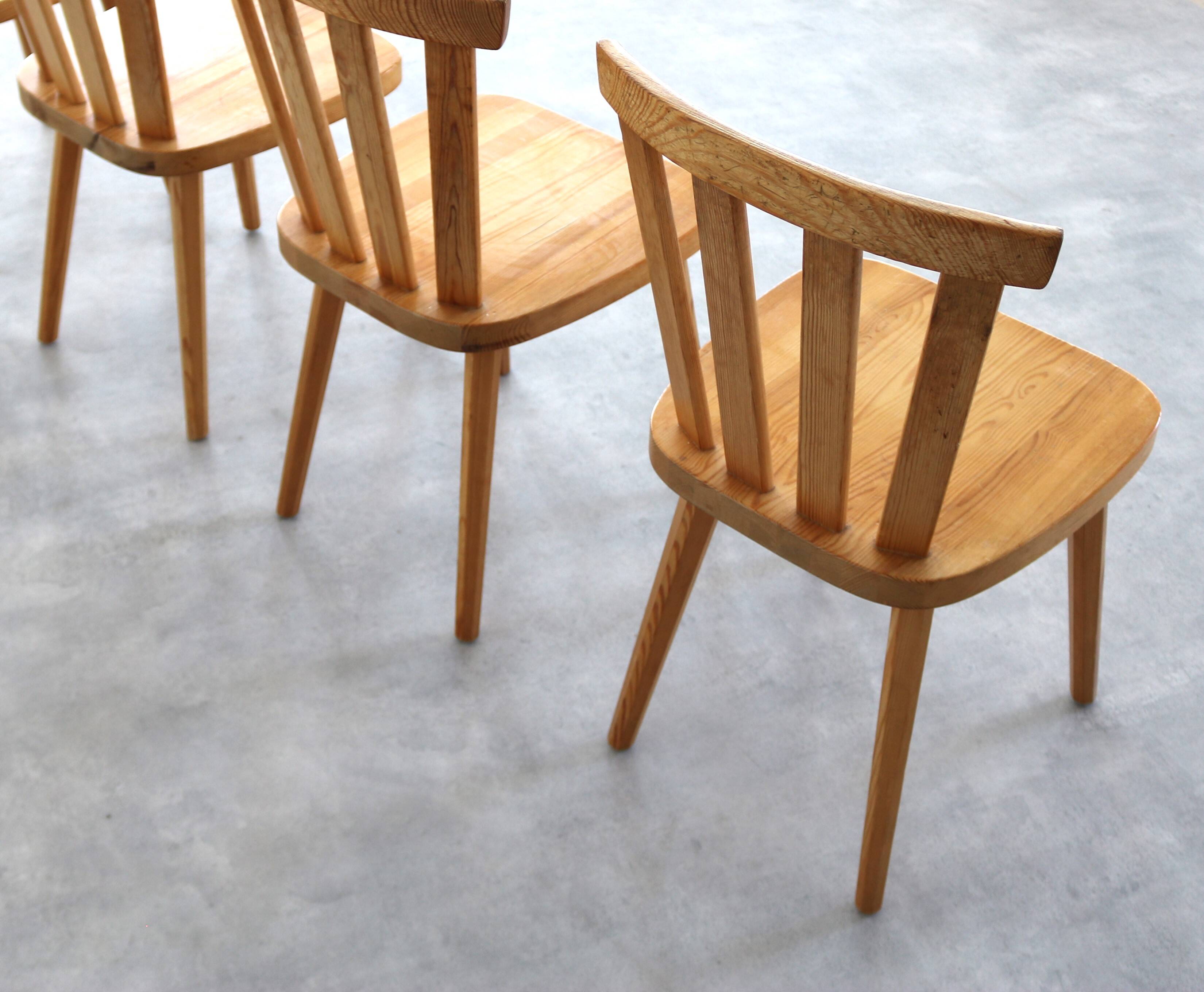 chaises vintage | chaises de salle à manger | pin | Suède