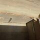 Large antique wooden trunk