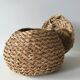 Round bohemian basket