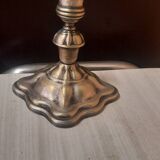 Silver metal candle holder