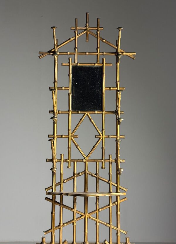 Porte-manteau en faux bambou, vers 1900