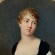Miniature début XIXe portrait de femme exécuté à la main
