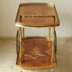 Desserte bar vintage in mahogany marquetry