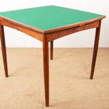 Danish extendable and reversible table, games or meals, rosewood 1960.