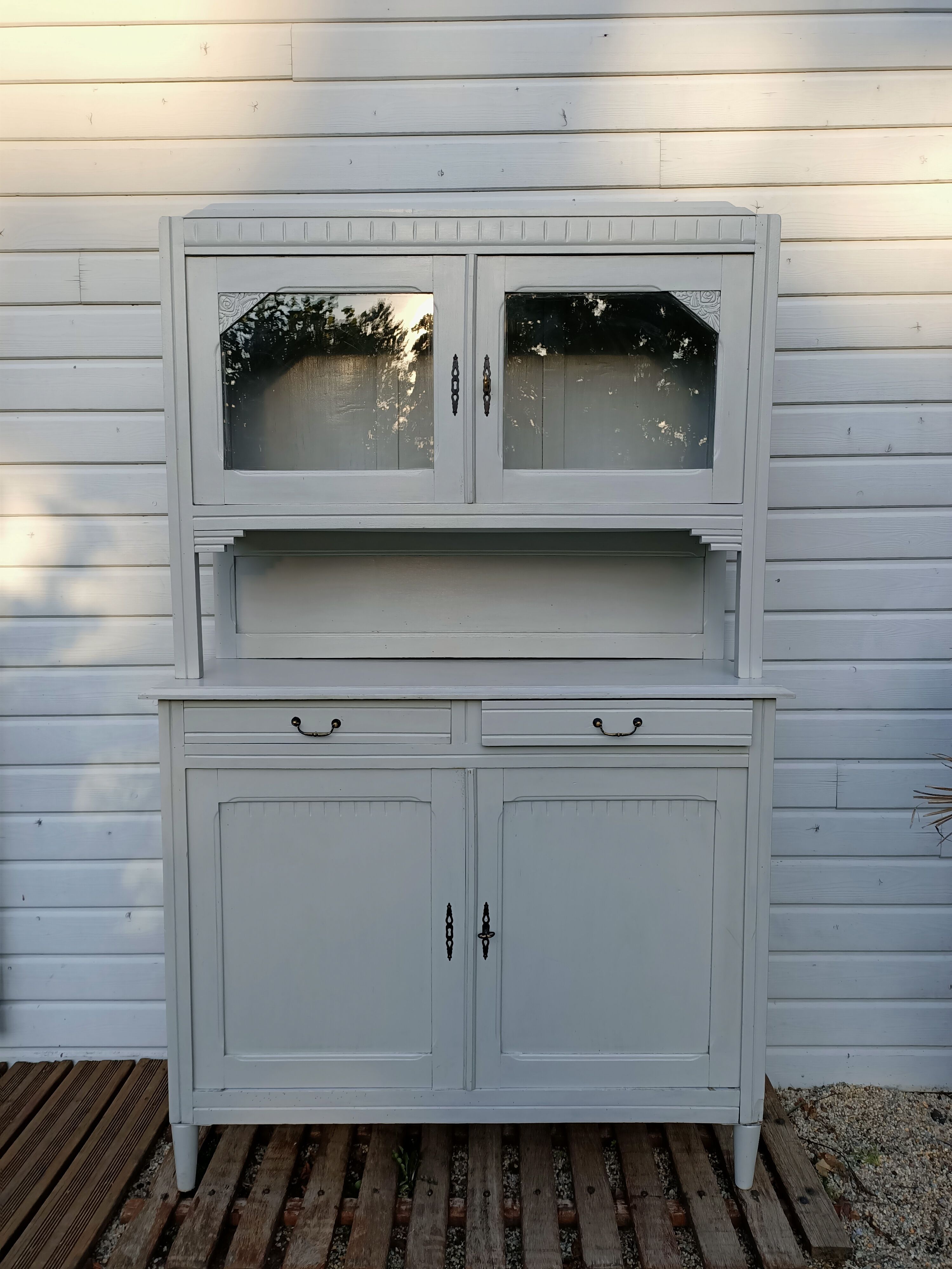 Sideboard 2 bodies in painted wood