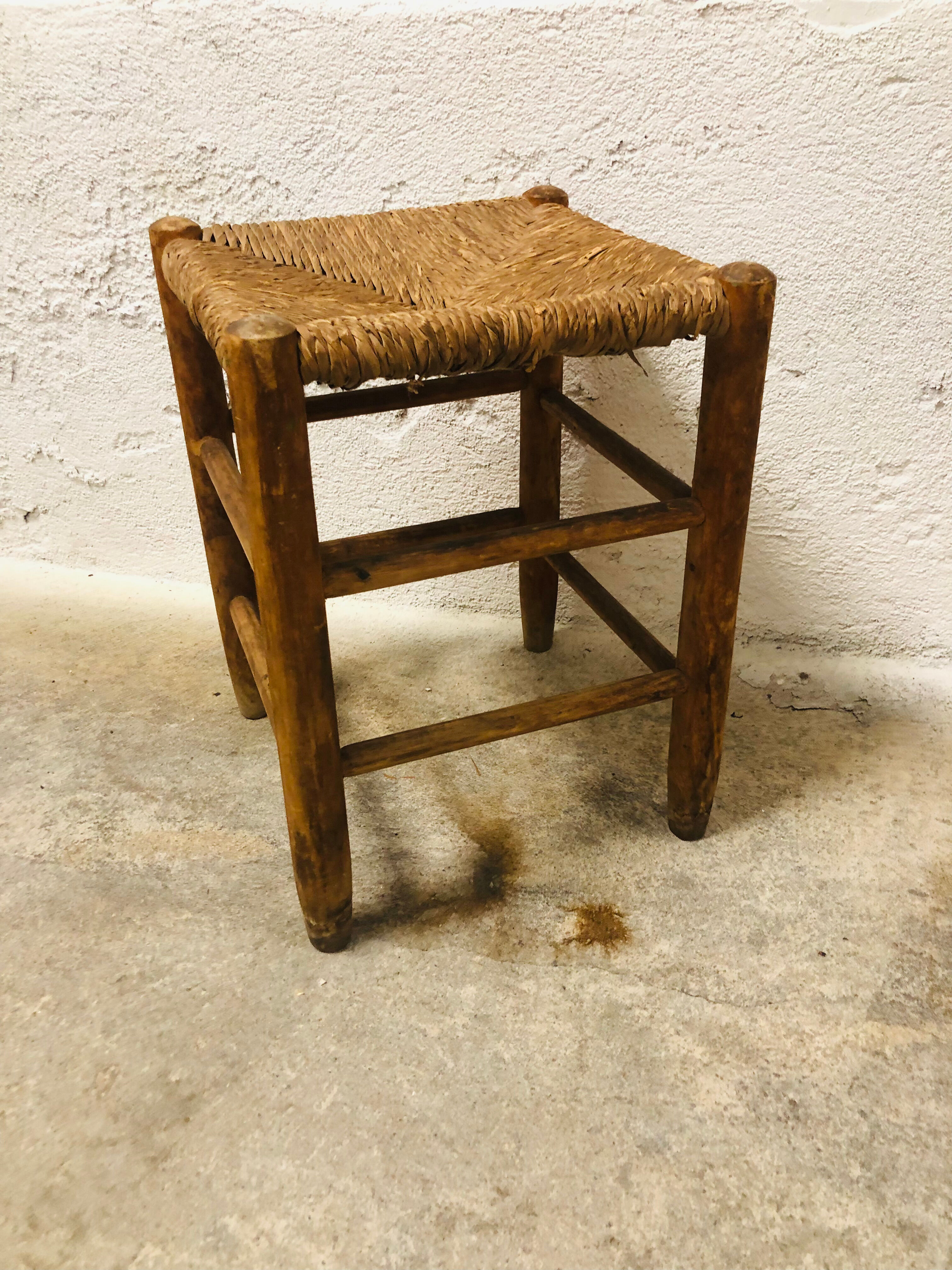 Low stool old mulched