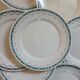 12 flat plates in ironstone from Badonviller