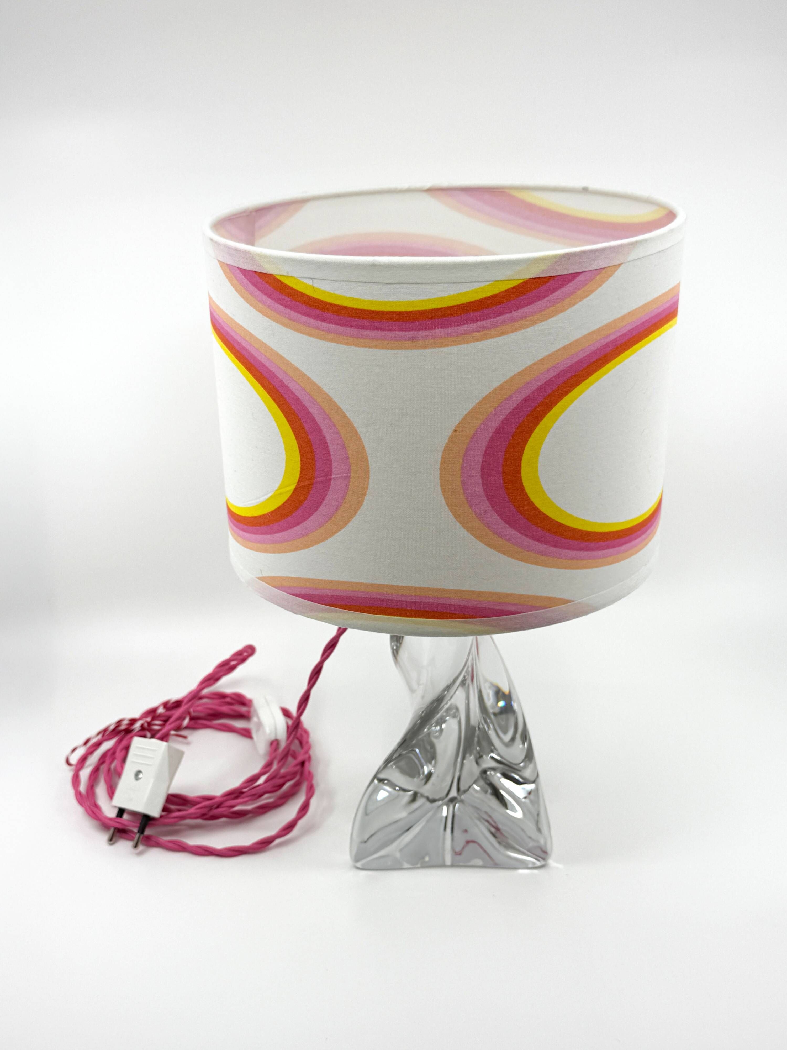 Lamp • Lorraine Crystal • France • 1950 • Custom lampshade