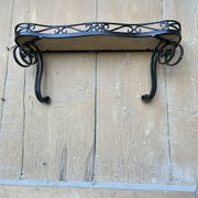 Wrought iron shelf