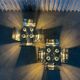 Set of rare chrome table lamps by Goffredo Reggiani