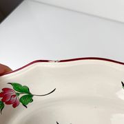Grand plat ovale  KG Luneville – modèle Réverbère