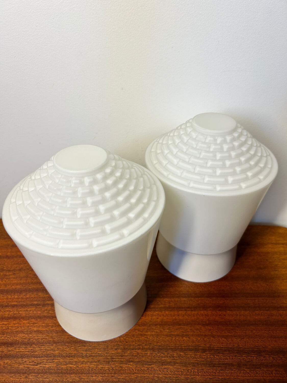 Paire appliques Philips opaline années 60