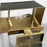 Modernist gilt bronze table lamp