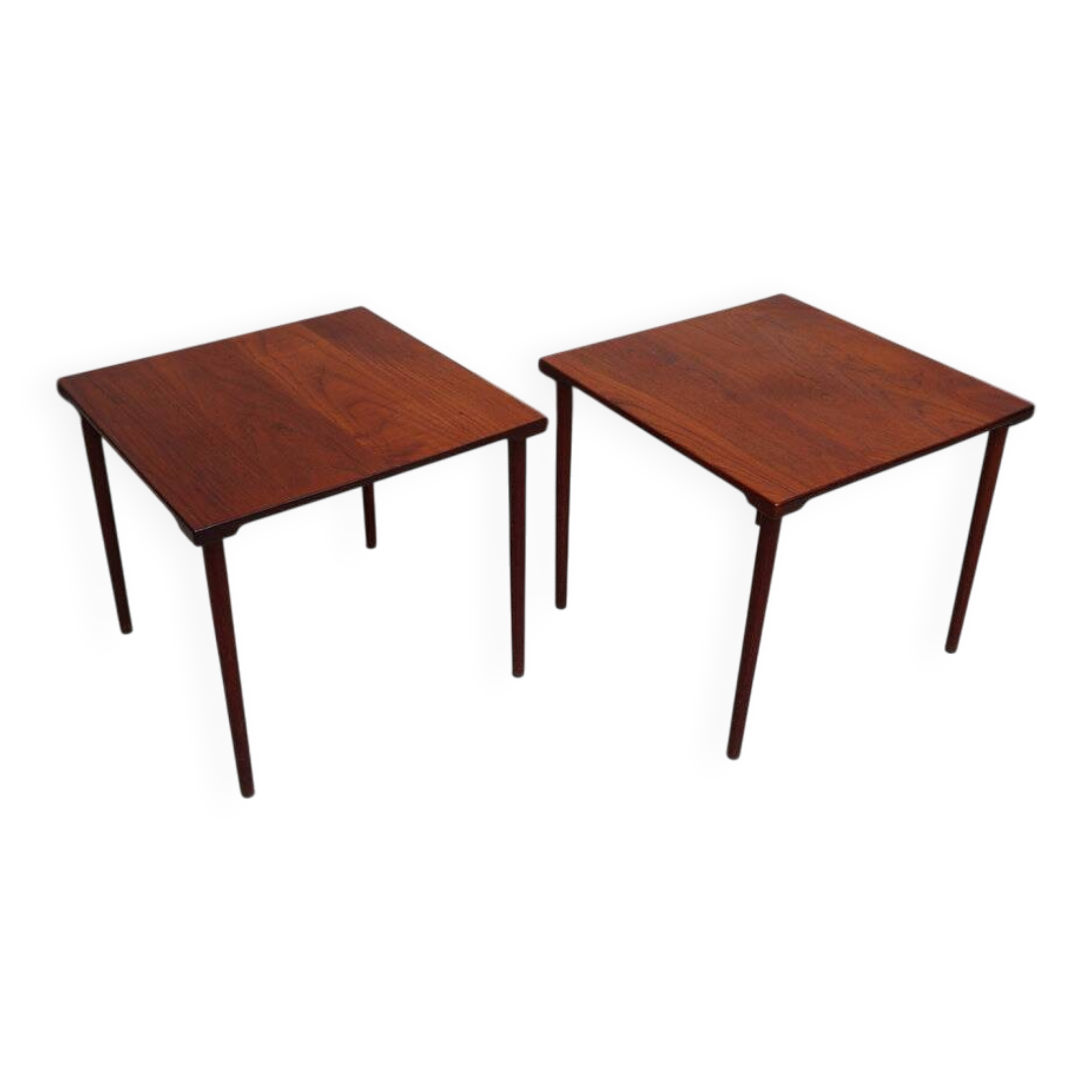 Pair of Danish teak side tables by Peter Hvidt for John Stuart, 1960s