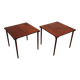 Pair of Danish teak side tables by Peter Hvidt for John Stuart, 1960s