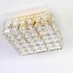 large flush-mounted chandelier in faceted crystal by Kinkeldey, Germany