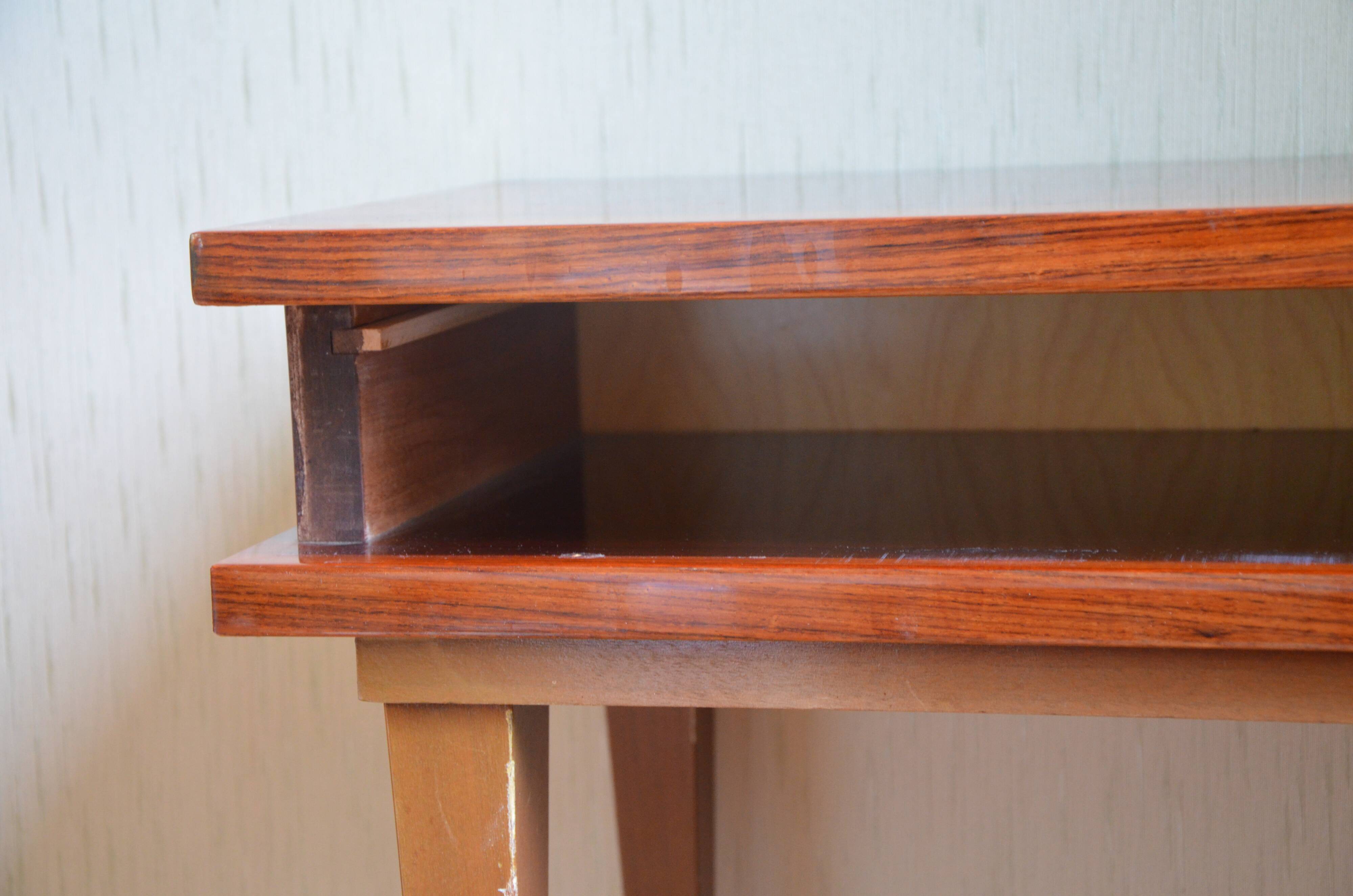 Lacquered wooden bedside