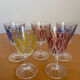 Ensemble de 5 verres à liqueur en cristal Reims 1950