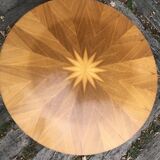Table circulaire marquetée