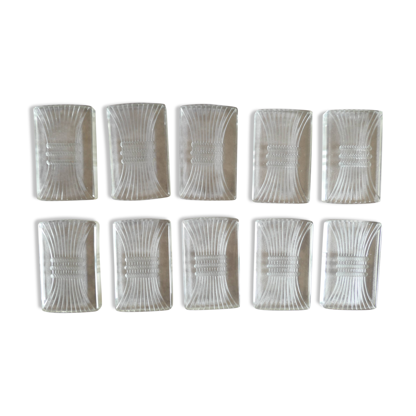 10 Lalique knife rests