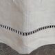 Drap/ nappe/ rideau en toile pur lin "Fleur bleue"