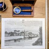 Pau, Pyrénées-Atlantiques, printed illustration from 1883.