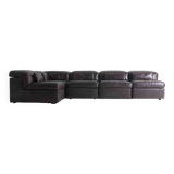 Vintage leather Durlet Model 'Jeep' Modular sofa set, 1970s