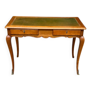 Bureau plat style louis - merisier