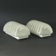 Pair of 'Zebra' Striped Glass Wall Lamps - Peill & Putzler, Germany, 1970s