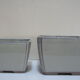 Set of 4 square ceramic cactus or succulent pots